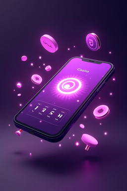 Казино-приложение на смартфоне